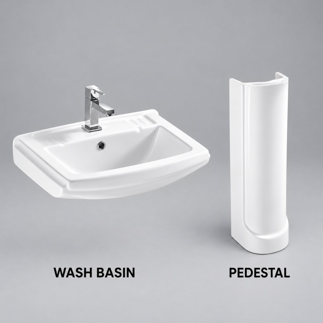 Sonet SOPHIA, washbasin with pedestal (view 3)
